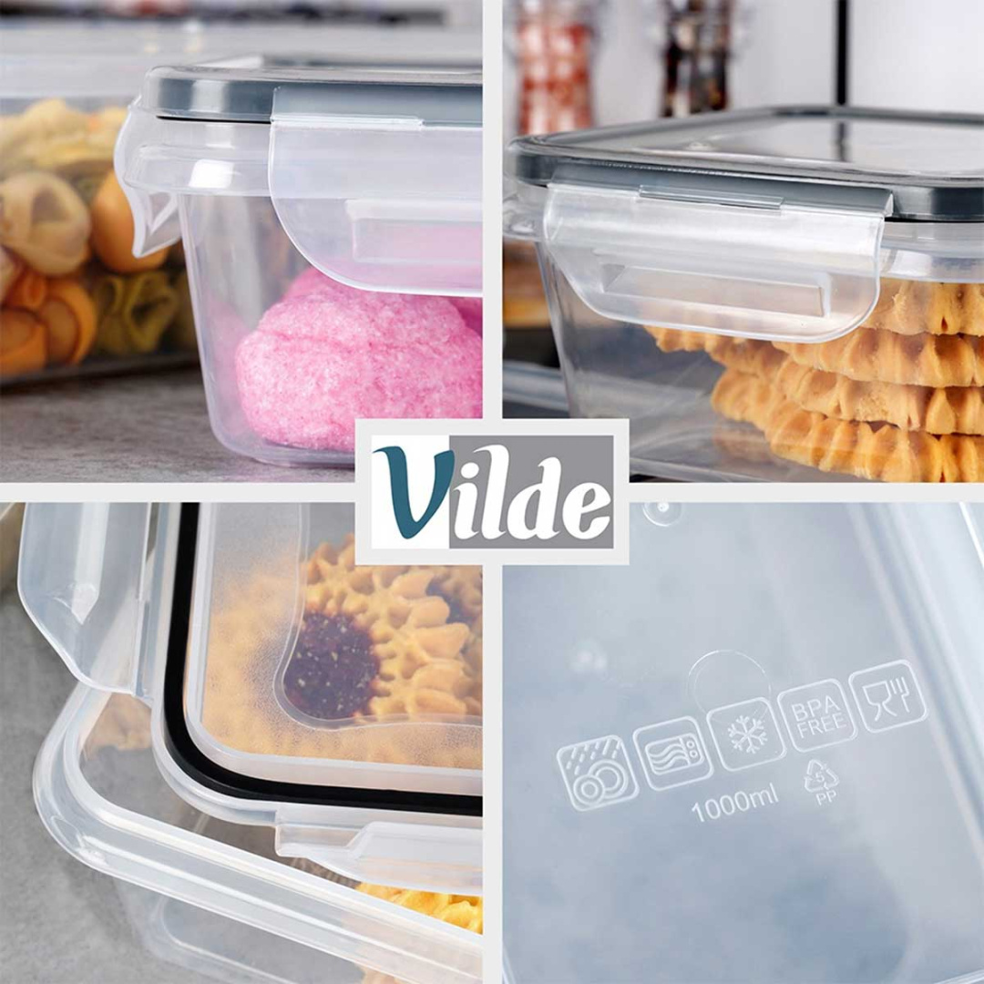 ZESTAW 12 POJEMNIKÓW NA ŻYWNOŚĆ Z POKRYWAMI I USZCZELKAMI 229158